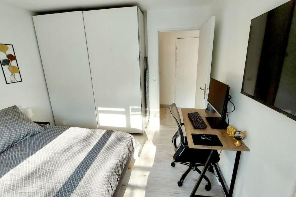 Cosy Home 2, 2 Chambres, 6 Personnes, 3 Min Gare, Parking Cergy Exteriér fotografie