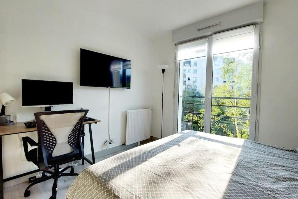 Cosy Home 2, 2 Chambres, 6 Personnes, 3 Min Gare, Parking Cergy Exteriér fotografie